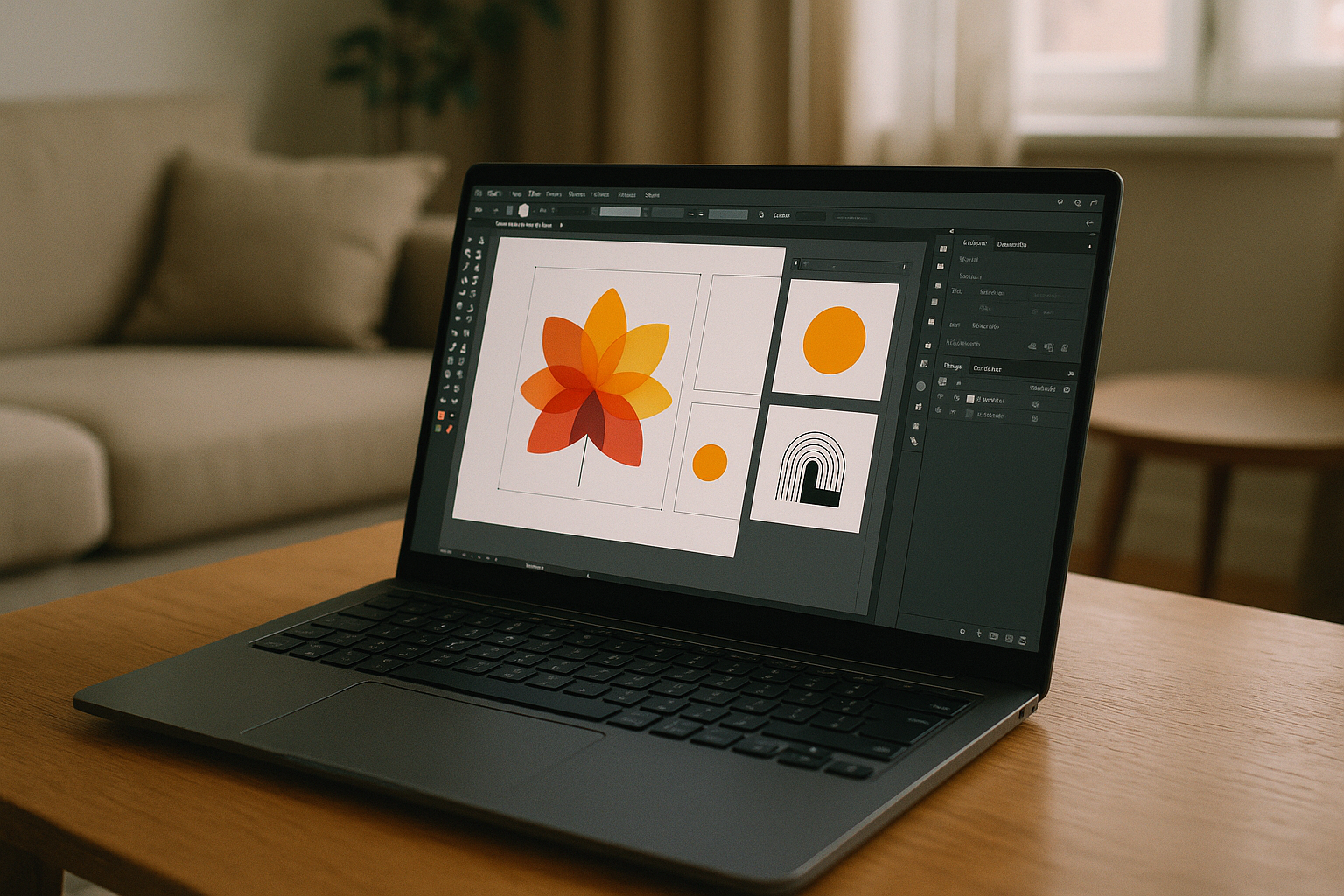 Graphic designer running Illustrator on Linux using cloud PC workspace