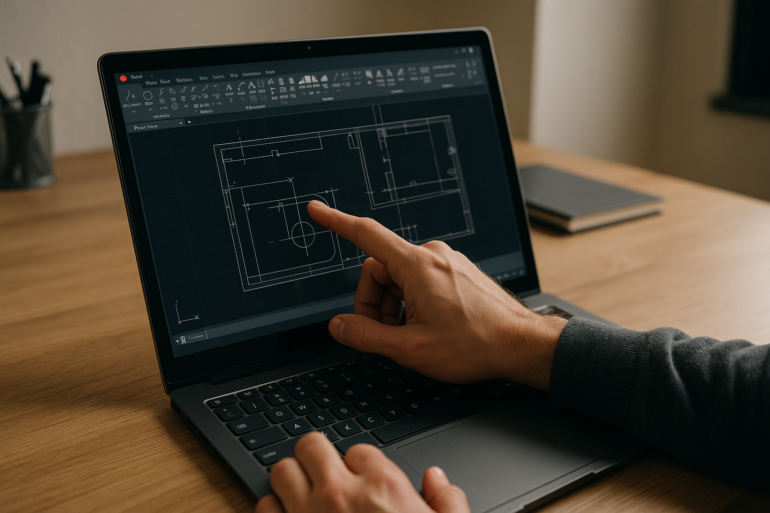 How Aristeem Enables AutoCAD for Linux in Practice - using Linux laptop with AutoCAD