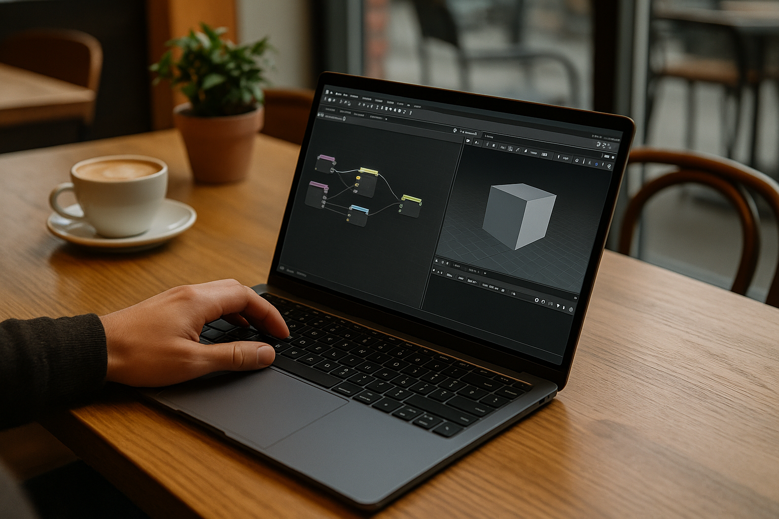 3D artist working with Adobe Animate on Linux using cloud PC