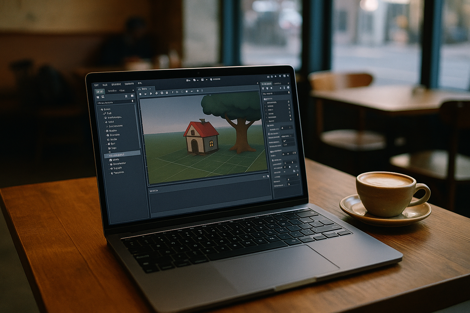 Game developer using Godot on Mac through cloud PC in browser