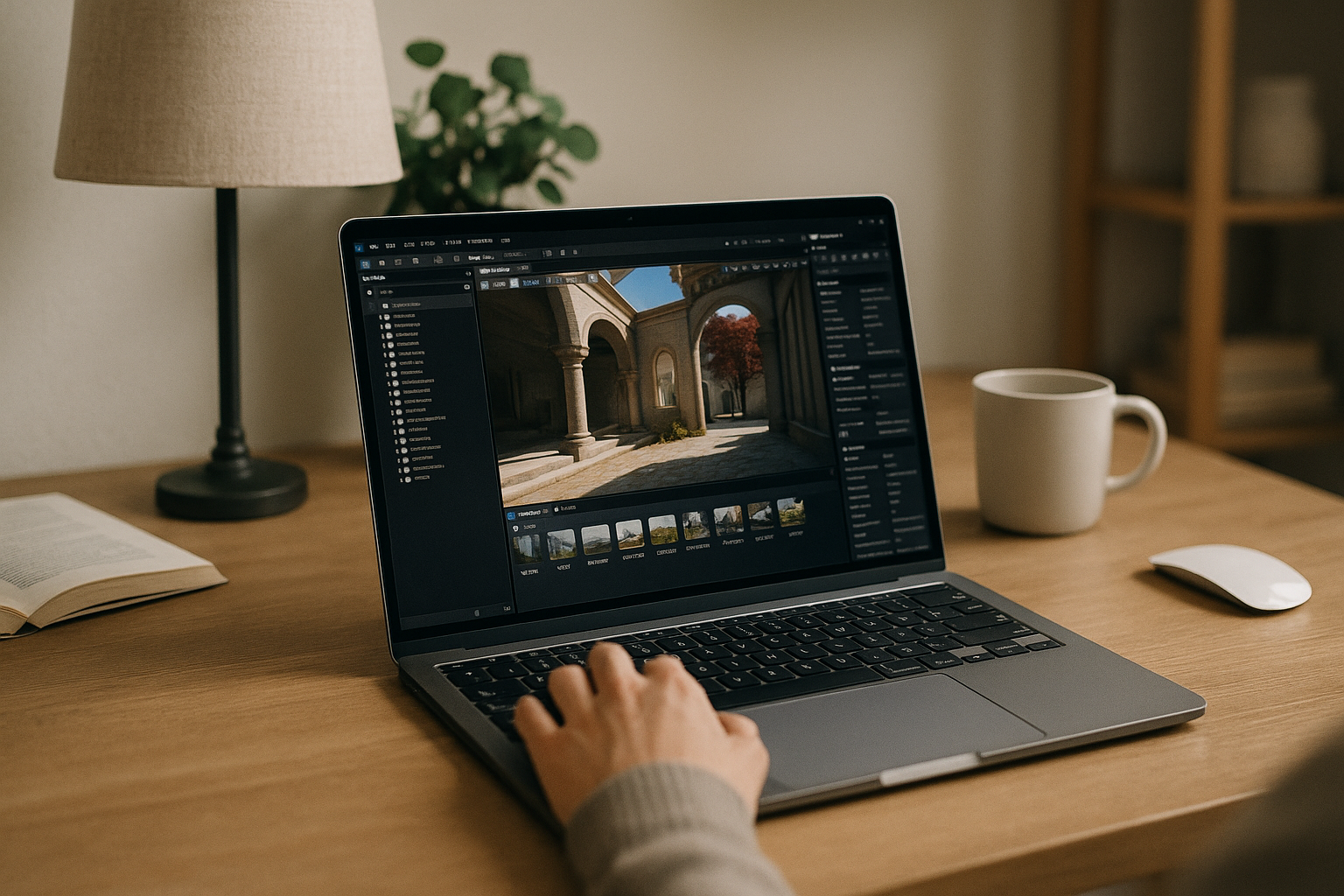 Game developer utilizing Unreal Engine on MacBook through cloud PC