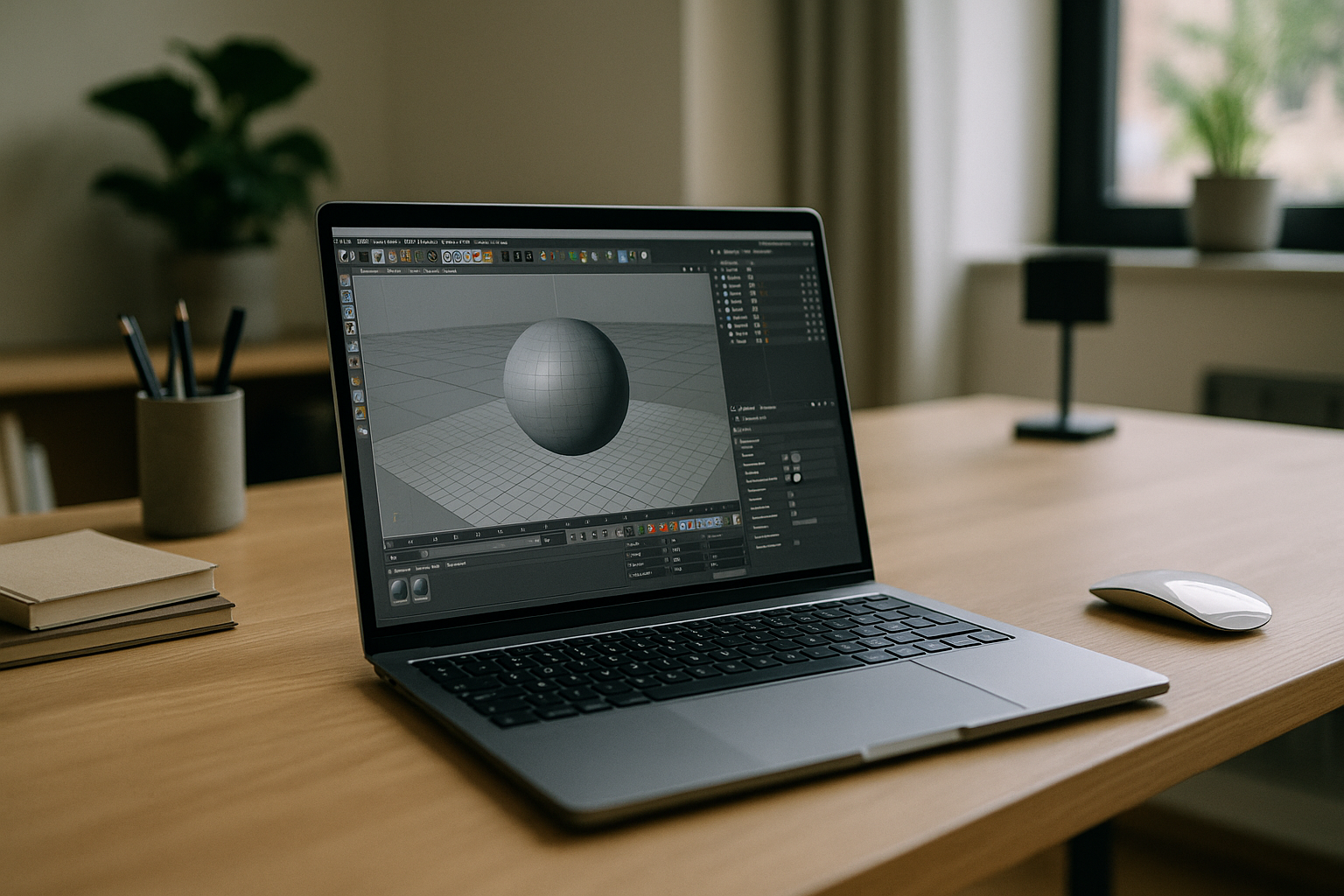 Professional working with Cinema 4D for Mac on MacBook through cloud PC