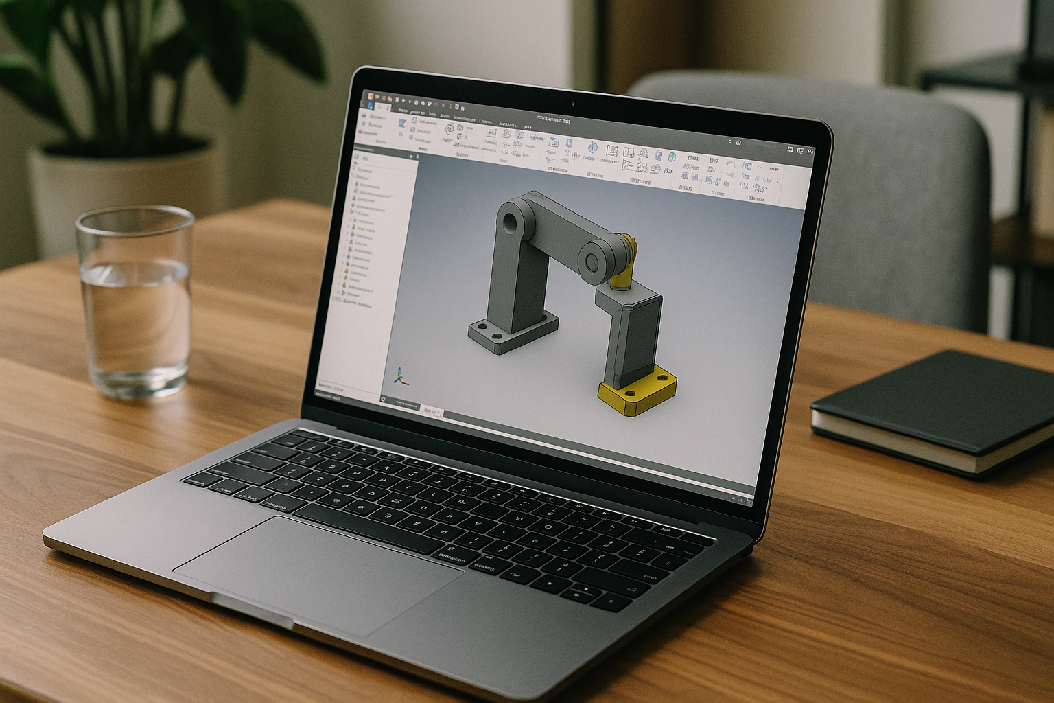 Engineer accessing Autodesk Inventor on a MacBook through a browser