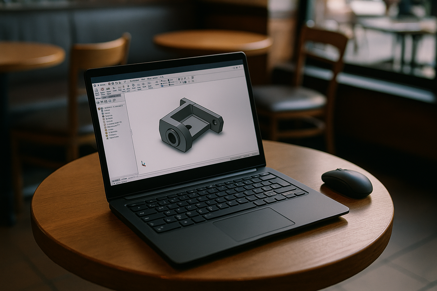 Engineer accessing SolidWorks in Linux through cloud PC browser