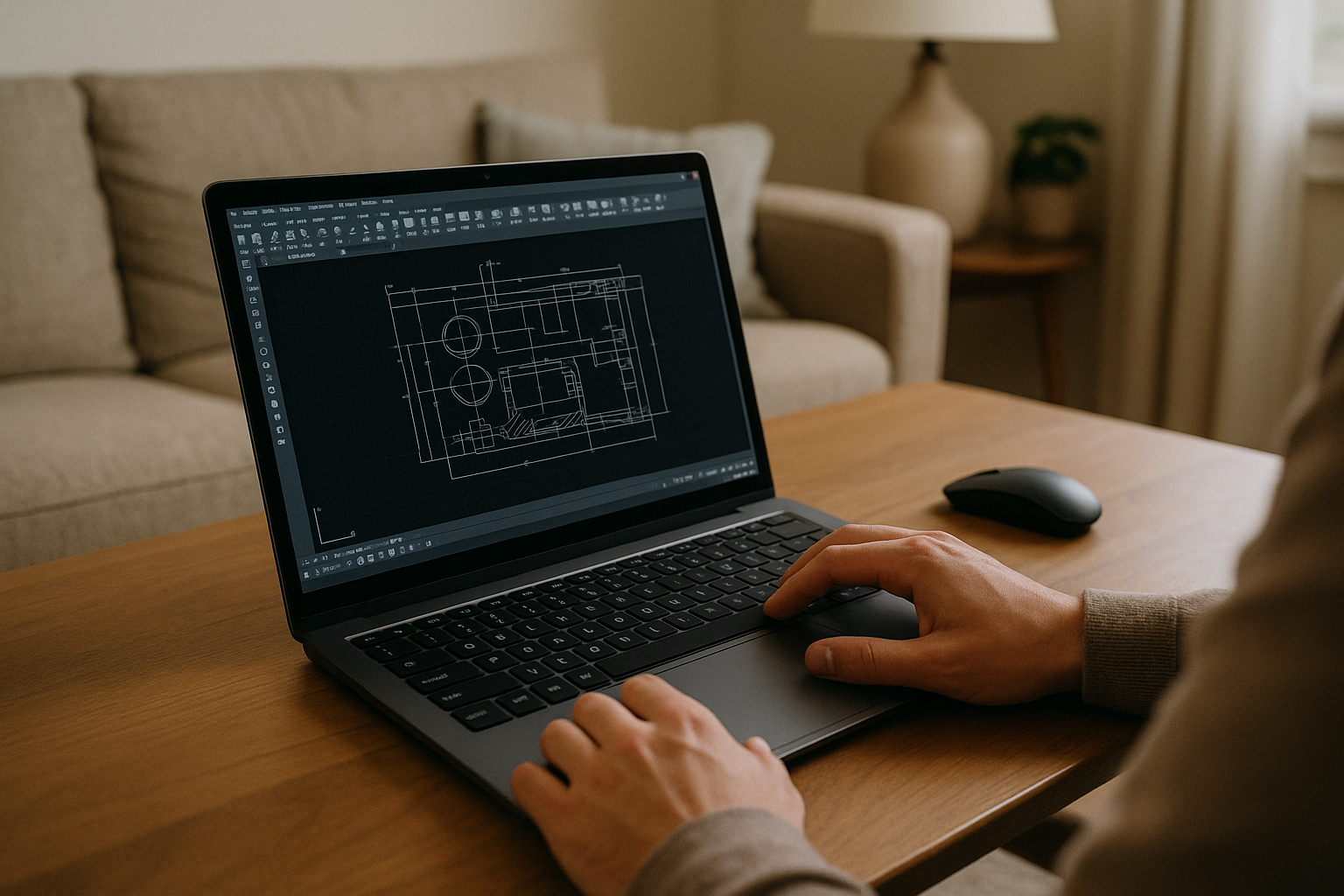 User accessing AutoCAD on Linux through cloud PC in browser