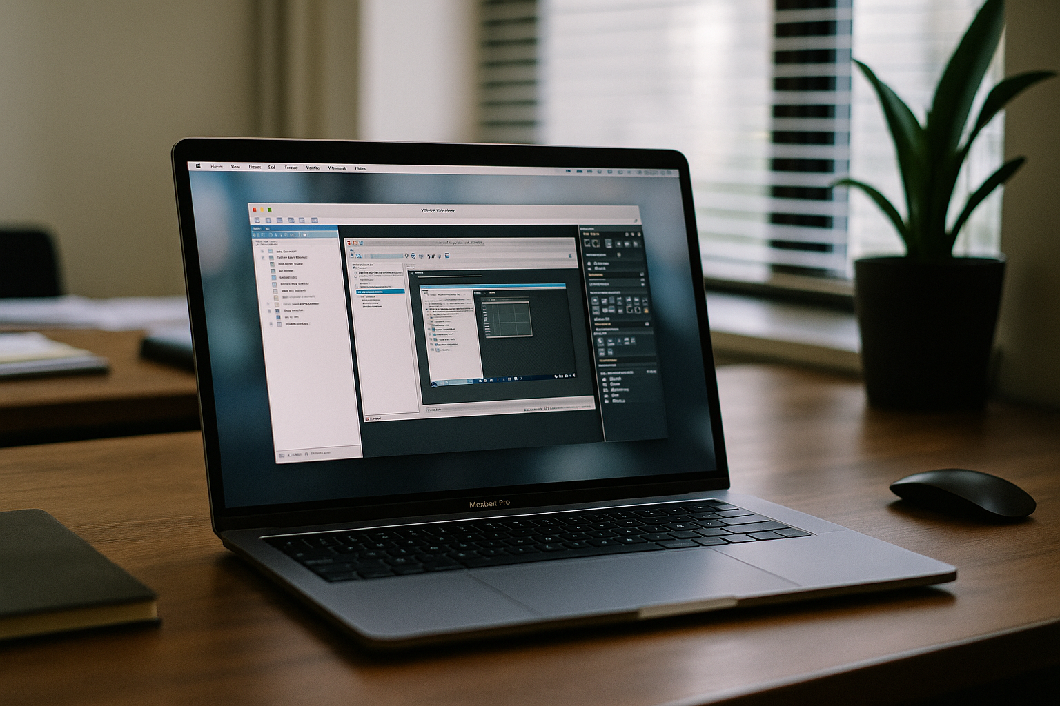 Professional using Virtual Machine on MacBook through cloud PC