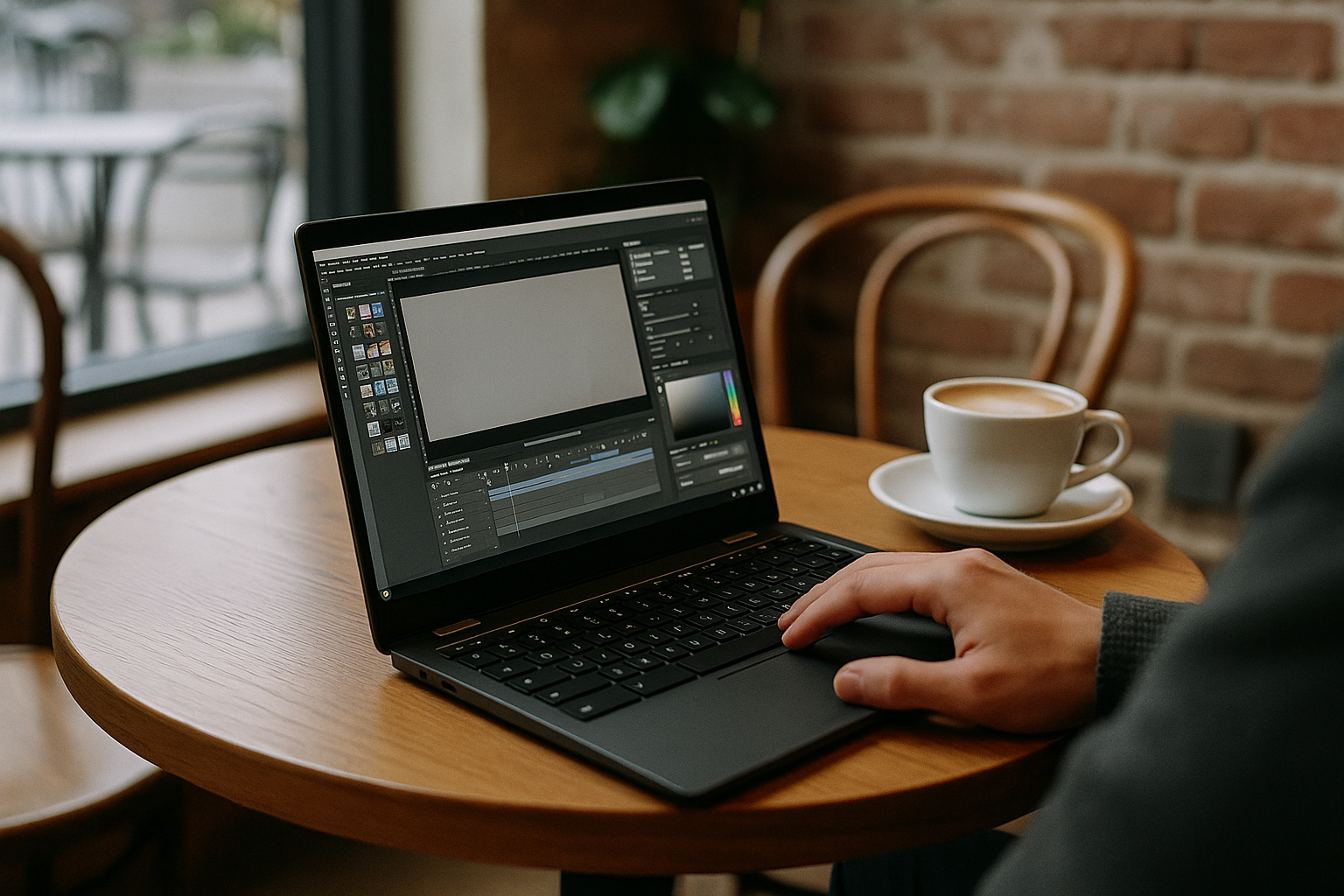 User running apps for Chromebook via cloud PC on a professional setup