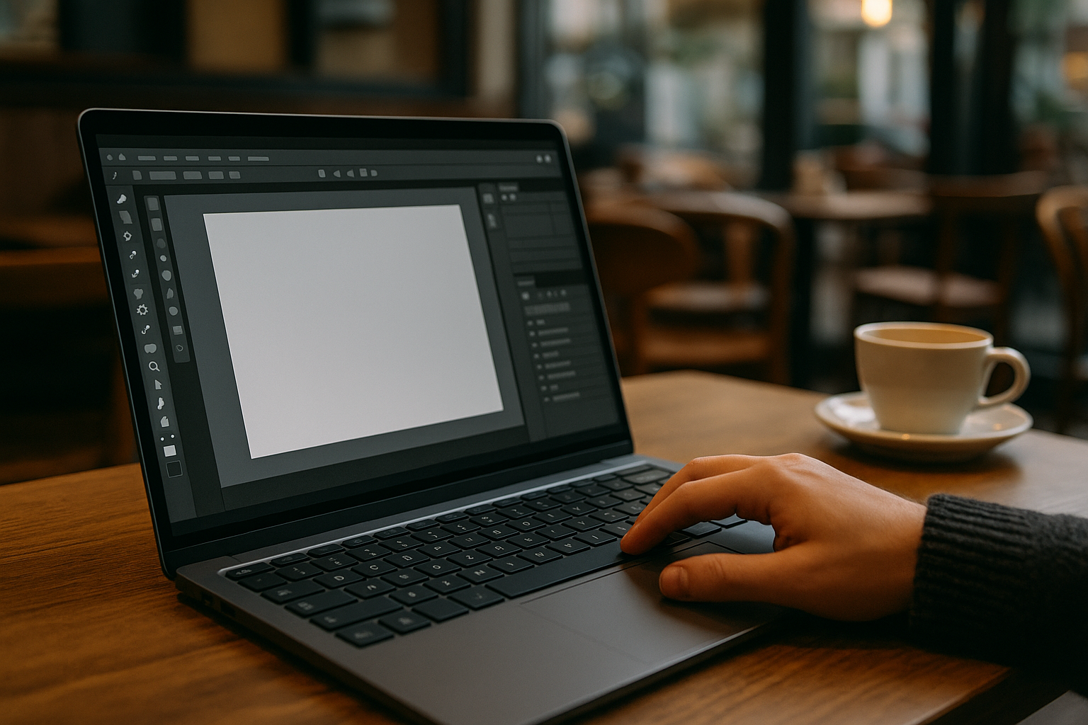 User running Adobe Fresco online on a Linux laptop via cloud PC