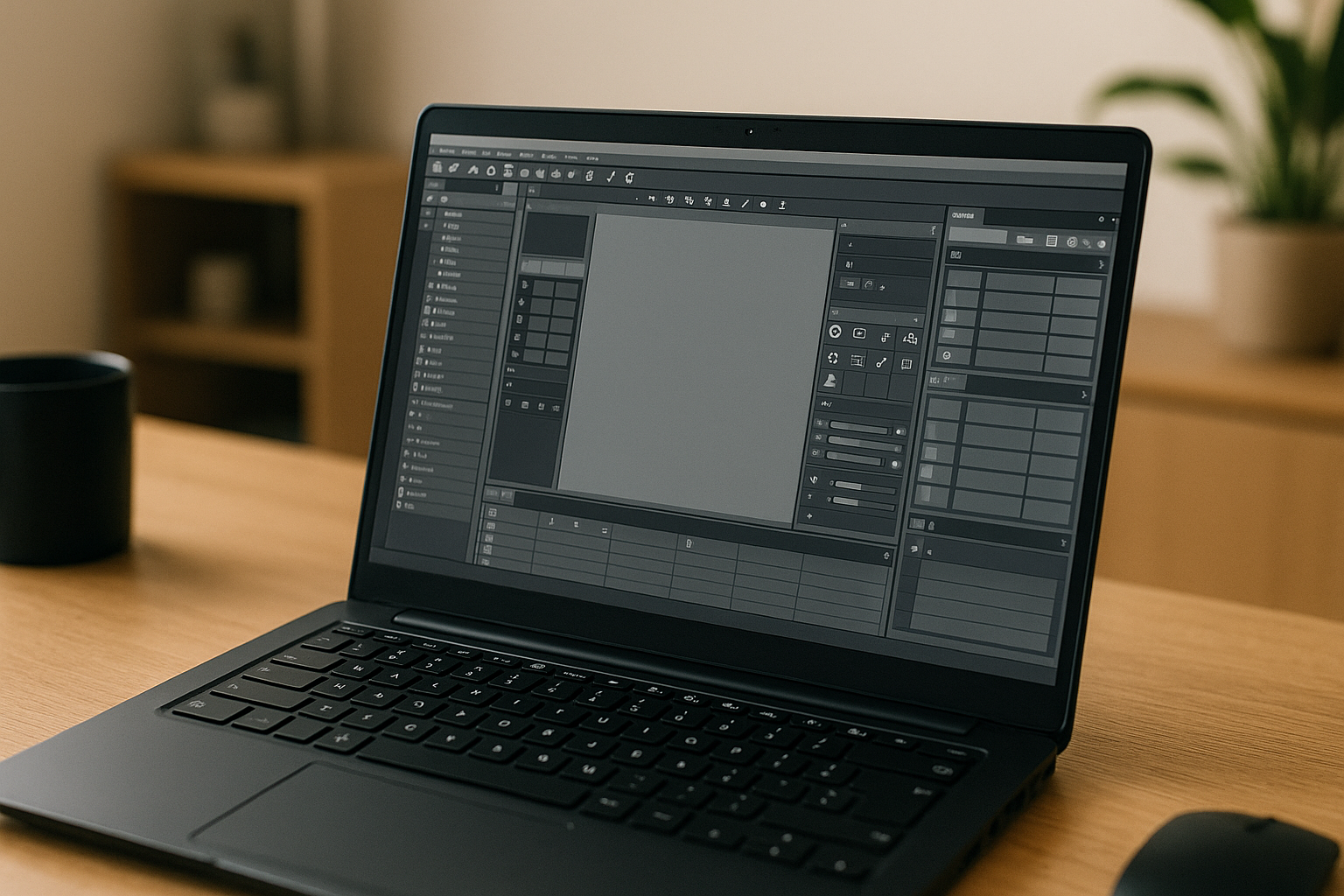 Professional accessing DAZ3D Linux software on a laptop through cloud PC