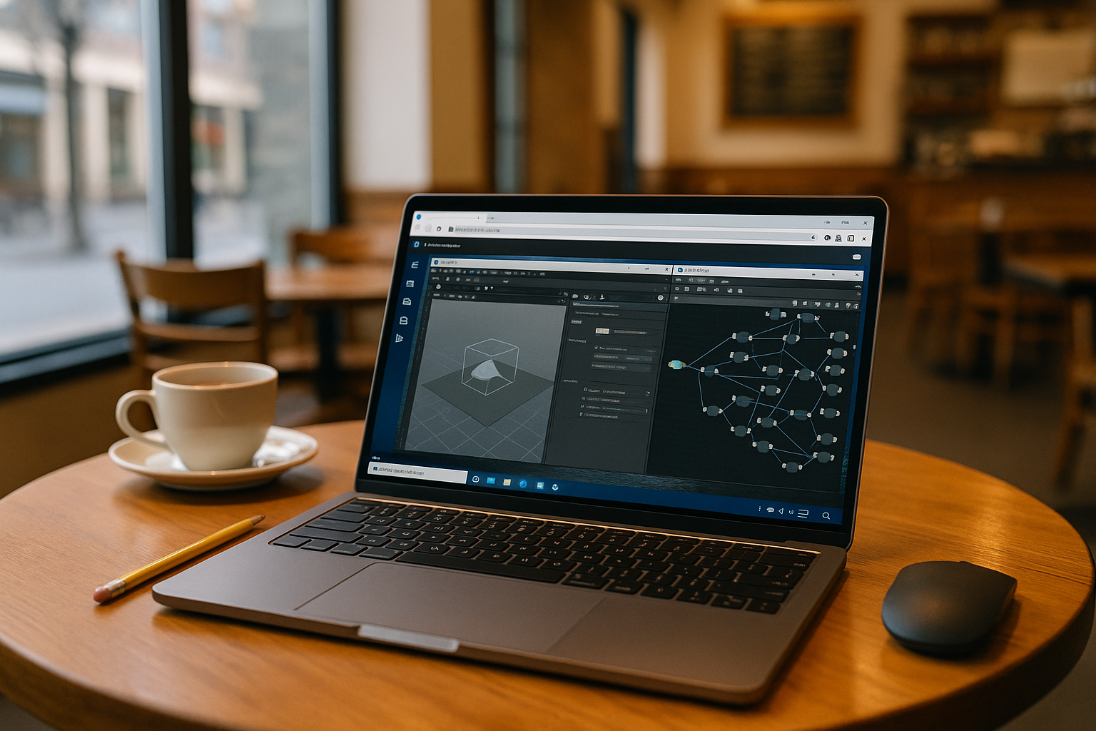 Artist running Houdini 3D in a browser-based cloud PC as a practical alternative