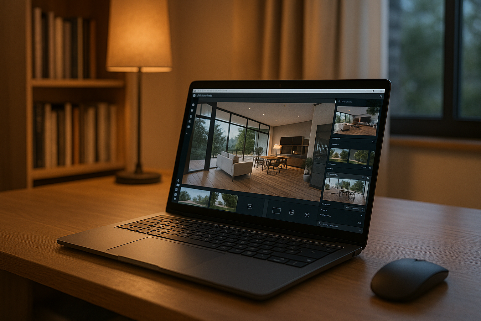 Lumion Performance Tips Start With Real Problems - modern laptop with professional desktop software in home