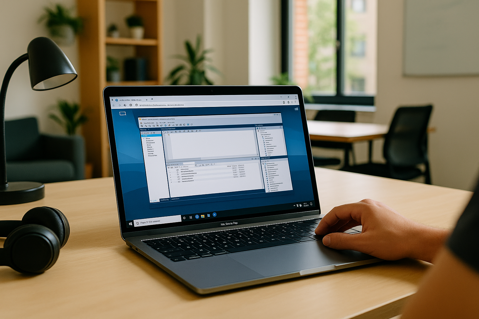 Analyst using MySQL Workbench Mac OS X via a cloud Windows PC for modeling